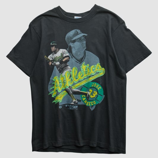 Jose Canseco Salem Sportswear 1990 T-shirt - Black - S by Fanatics Real Vintage