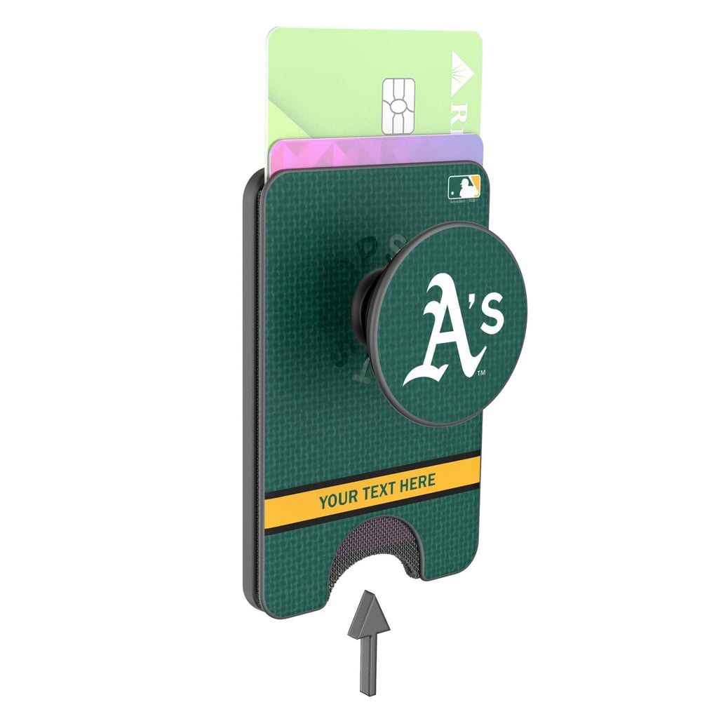 Athletics Keyscaper Personalized Solid PopSockets Magnetic Wallet