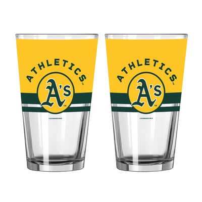 Athletics Logo Brands Two-Piece 16oz. Horizon Pint Glass Set