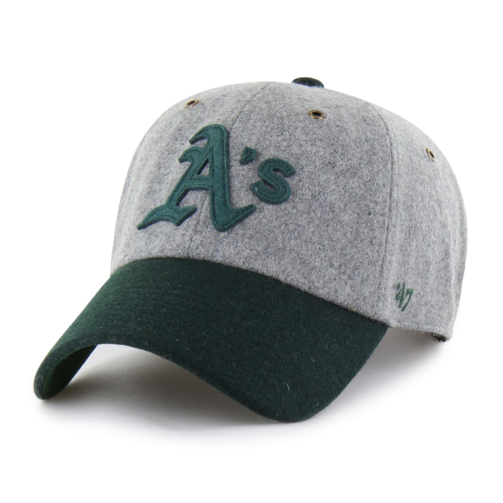  Athletics '47 Golden Age Wool Clean Up Adjustable Hat - Gray/Green