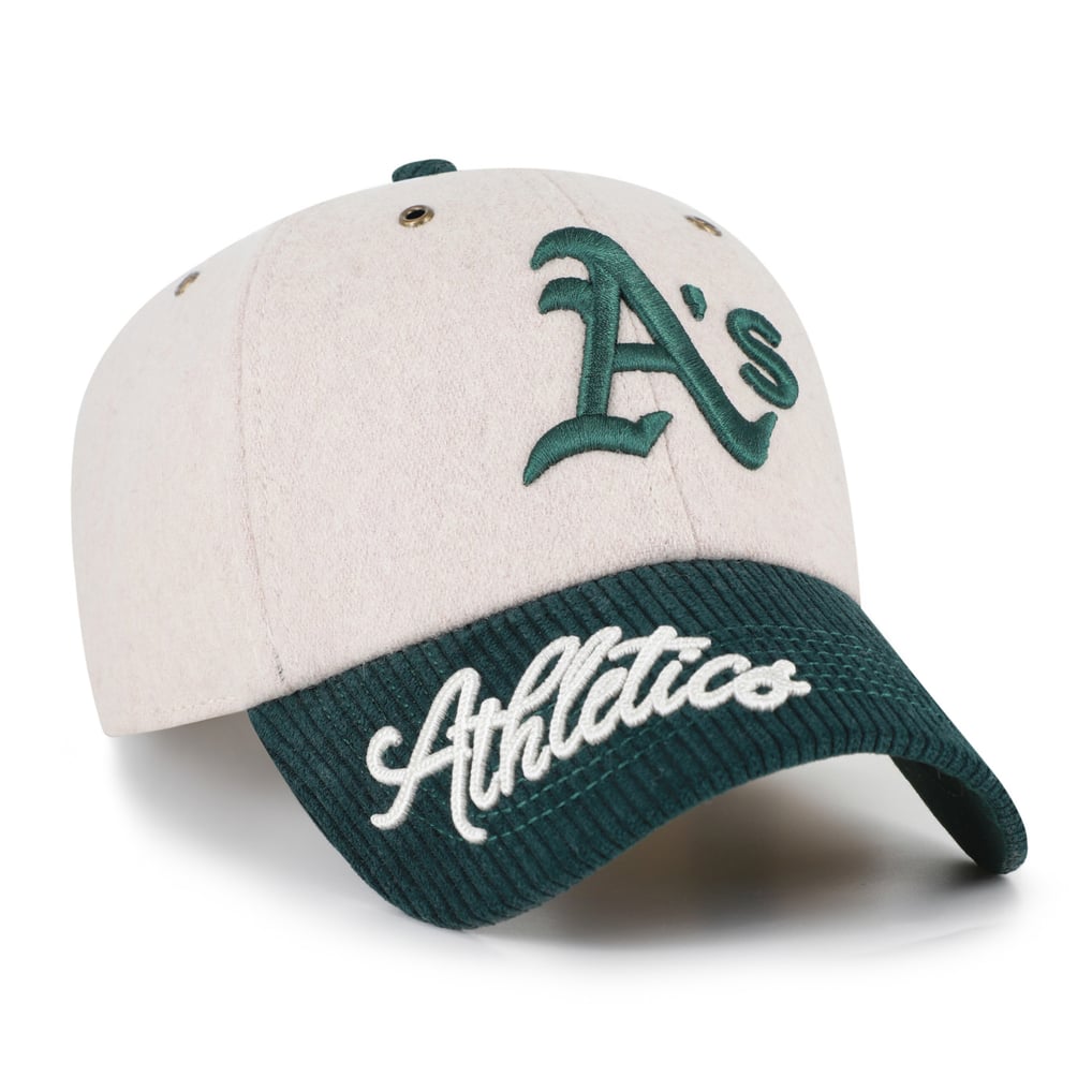 Athletics '47 Rope Script Clean Up Adjustable Hat - Natural/Green