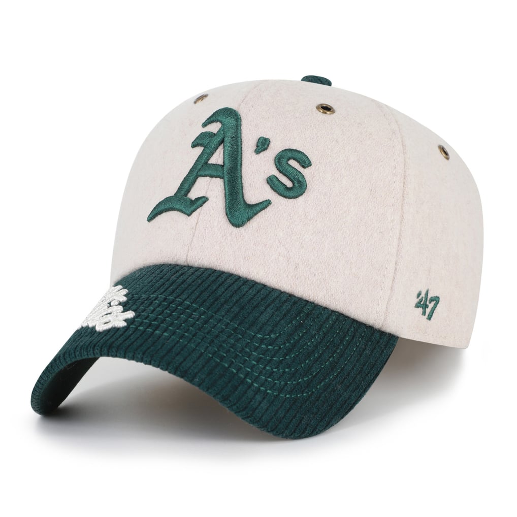 Athletics '47 Rope Script Clean Up Adjustable Hat - Natural/Green