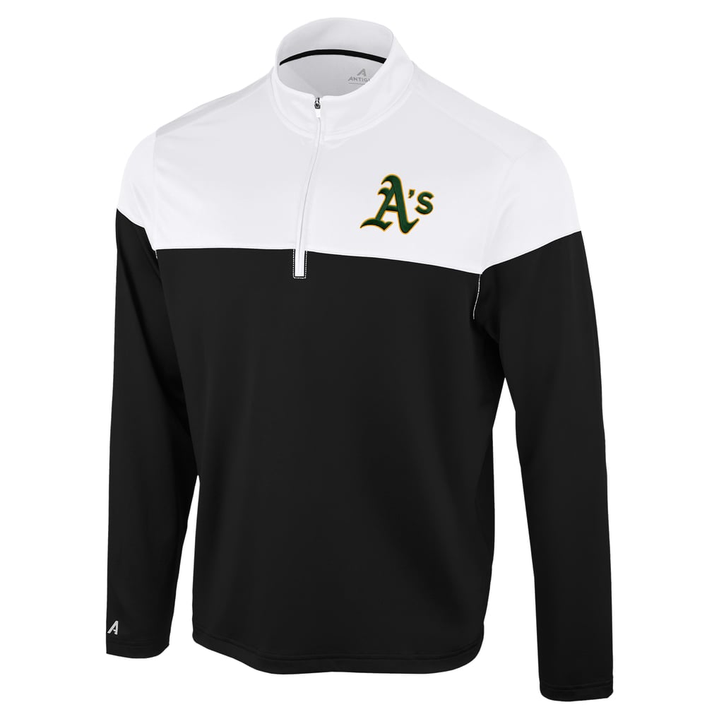 Athletics Antigua Hinder Quarter-Zip Pullover - Black/White
