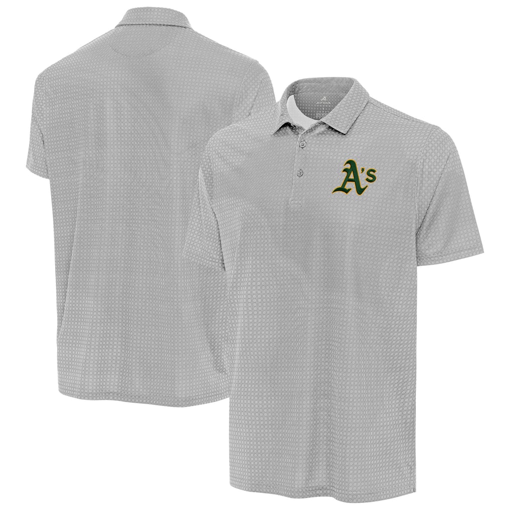 Athletics Antigua Mosaic Polo - Gray