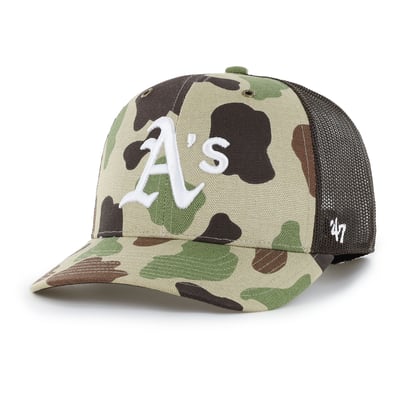Athletics Carhartt x '47 Duck Adjustable Trucker Hat - Camo