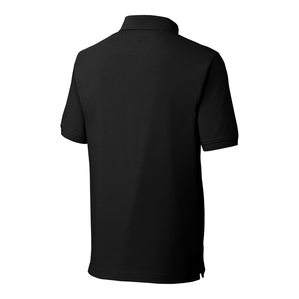Men's Athletics Cutter & Buck Black Advantage Eco Pique Tri-Blend Polo