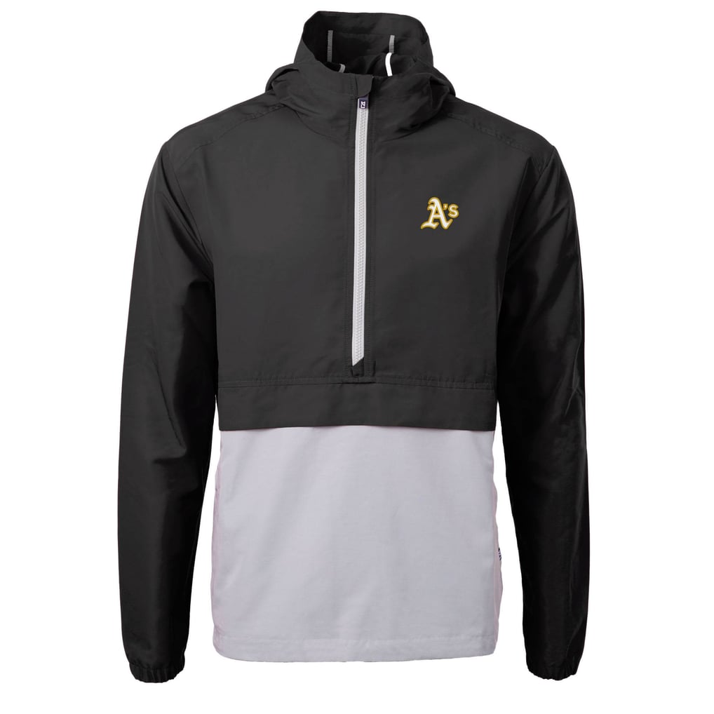 Athletics Cutter & Buck Charter Eco Recycled Half-Zip Anorak Jacket - Black