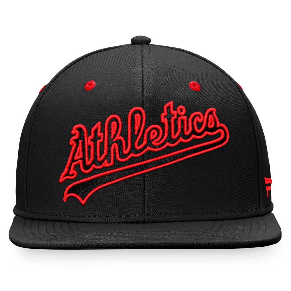 Men's Athletics Fanatics Black Iconic Wordmark Fitted Hat
