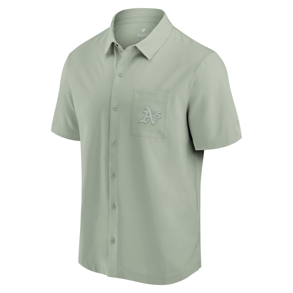 Athletics Fanatics Front Office Button-Up Shirt - Green