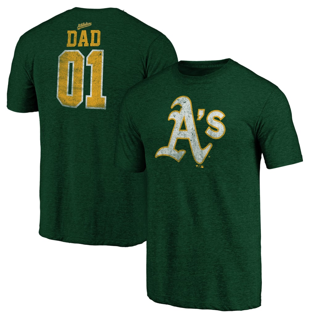 Athletics Father's Day Greatest Dad Tri-Blend T-Shirt - Green