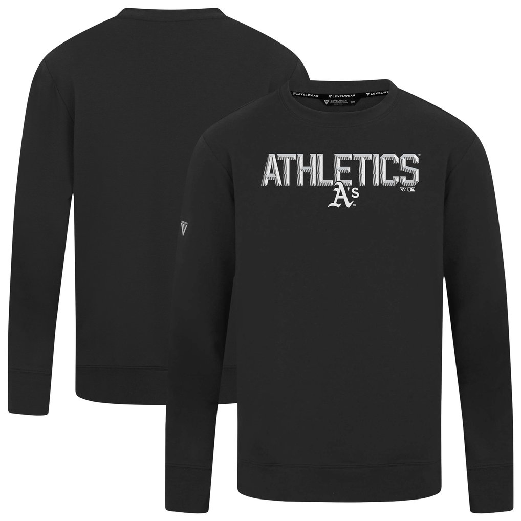  Athletics Levelwear Mandate Carve Tri-Blend Sweatshirt - Black