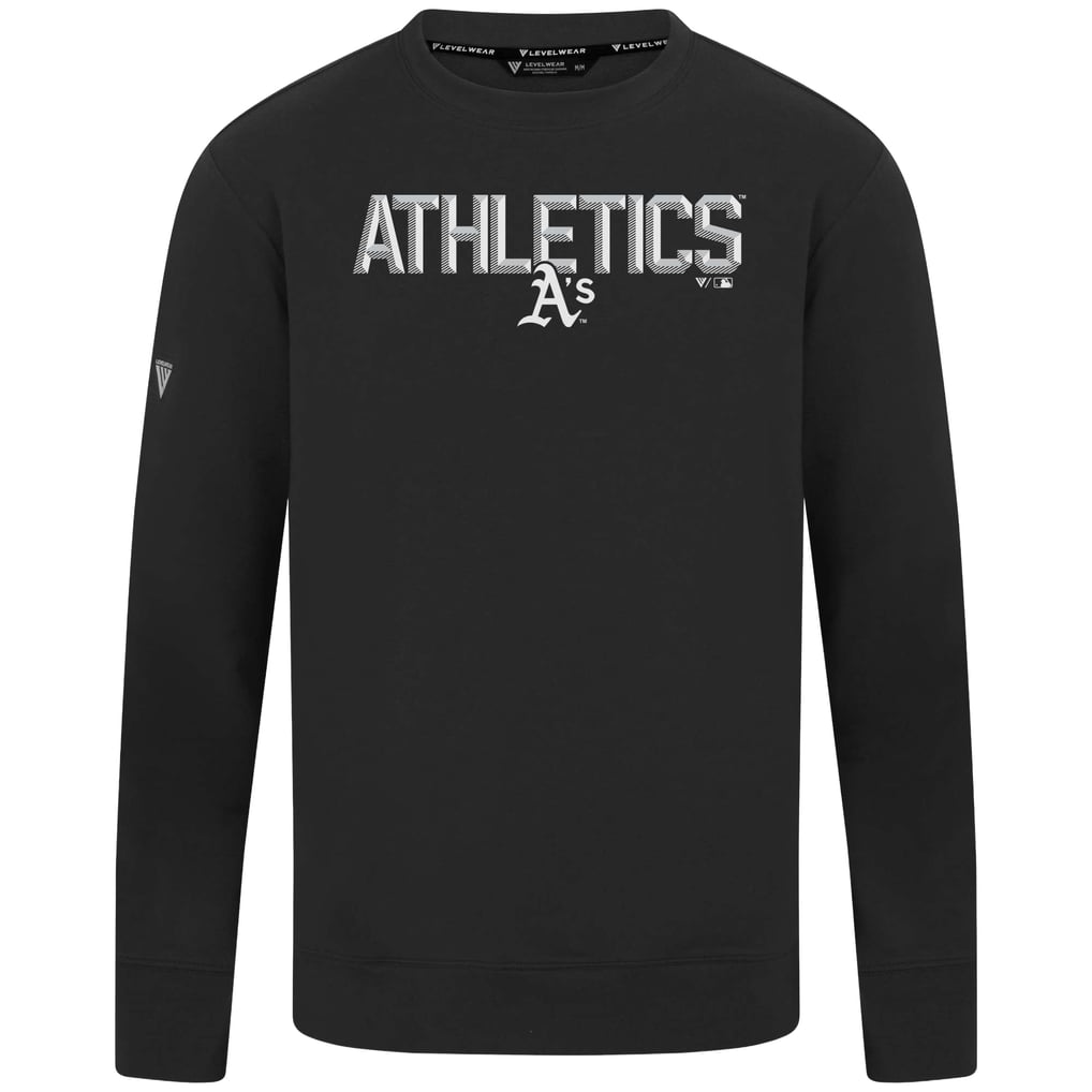  Athletics Levelwear Mandate Carve Tri-Blend Sweatshirt - Black