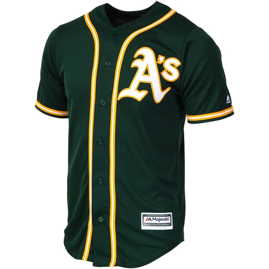 Men's Athletics Majestic Athletic Green Alternate Cool Base Jersey