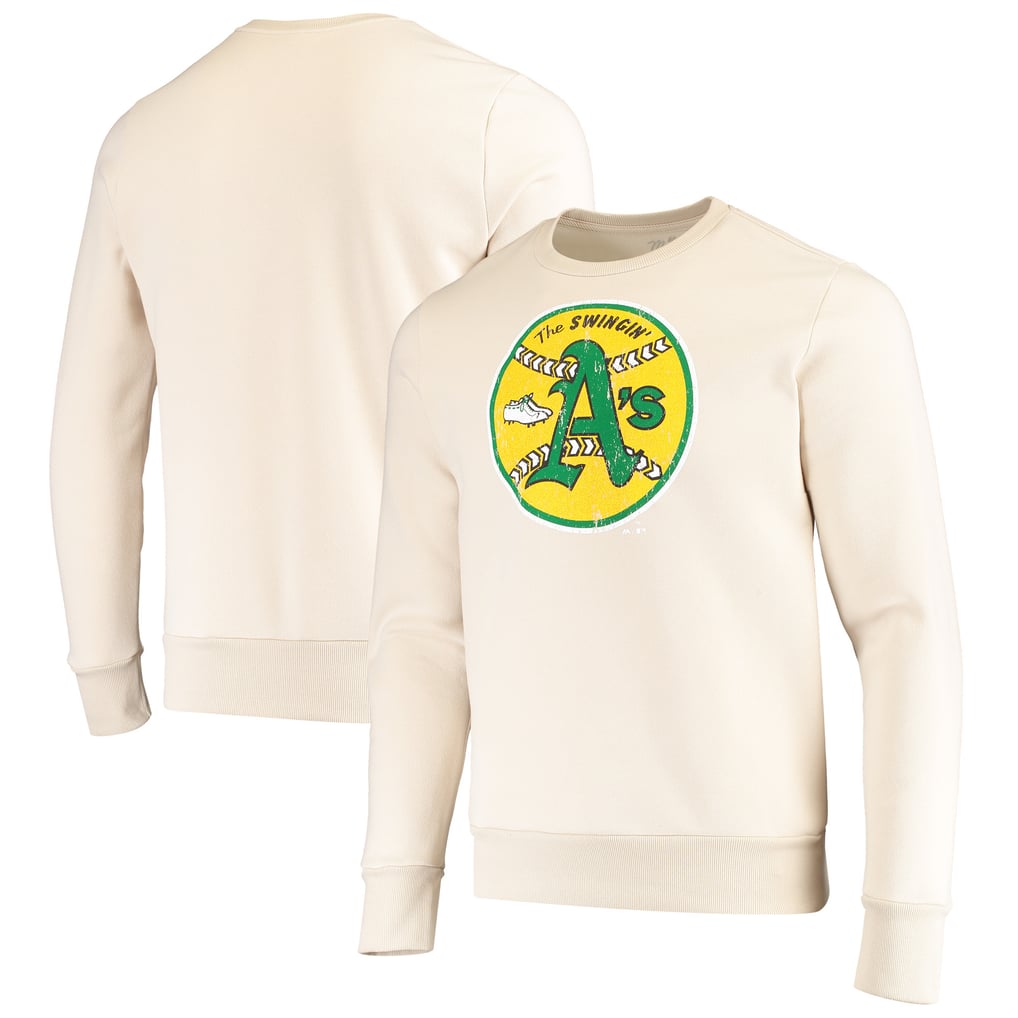 Athletic Threads Men's Athletics Majestic Threads Oatmeal Fleece Pullover Sweatshirt