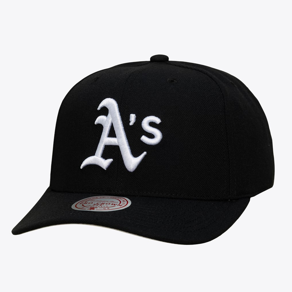Athletics Mitchell & Ness Pro Crown Snapback - Black
