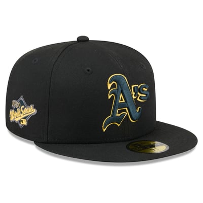  Athletics New Era Color Pop 59FIFTY Fitted Hat - Black