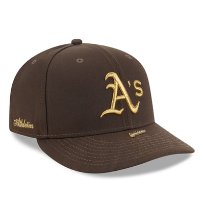 Athletics New Era Visor Pin A-Frame 59FIFTY Fitted Hat - Brown