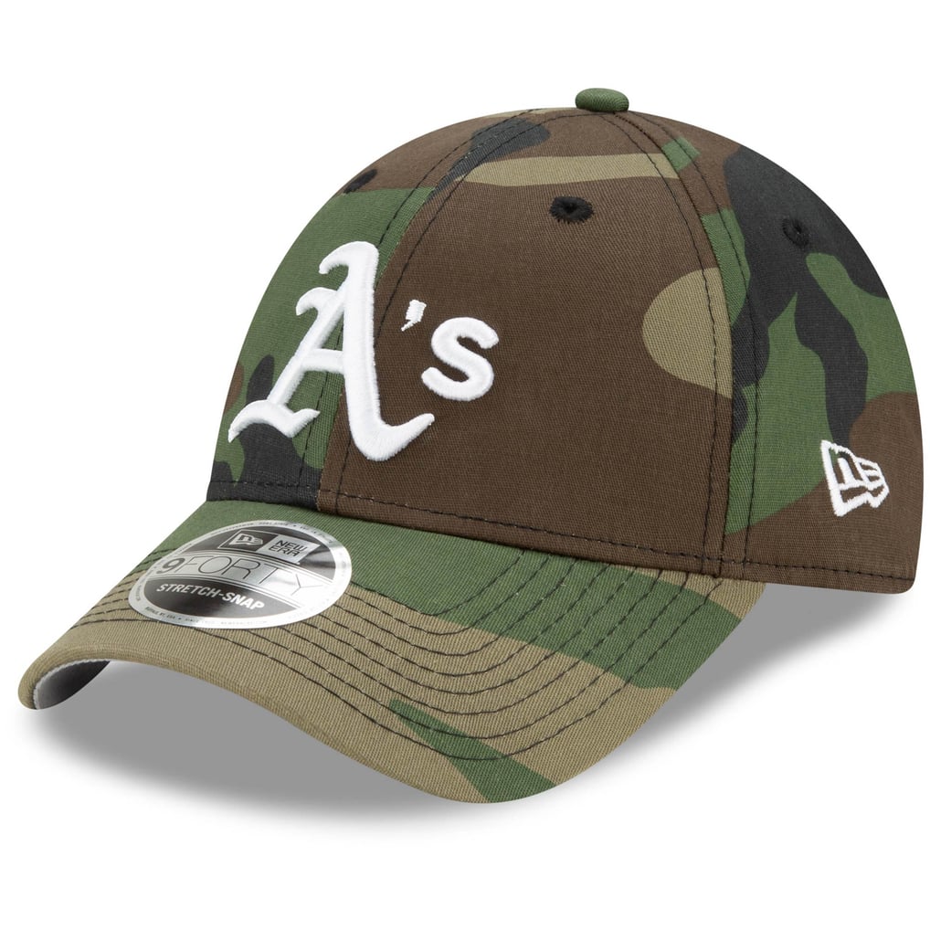 Casquette New Era Oakland Athletics - Modèle 9FORTY Ajustable Vert Camouflage Numérique