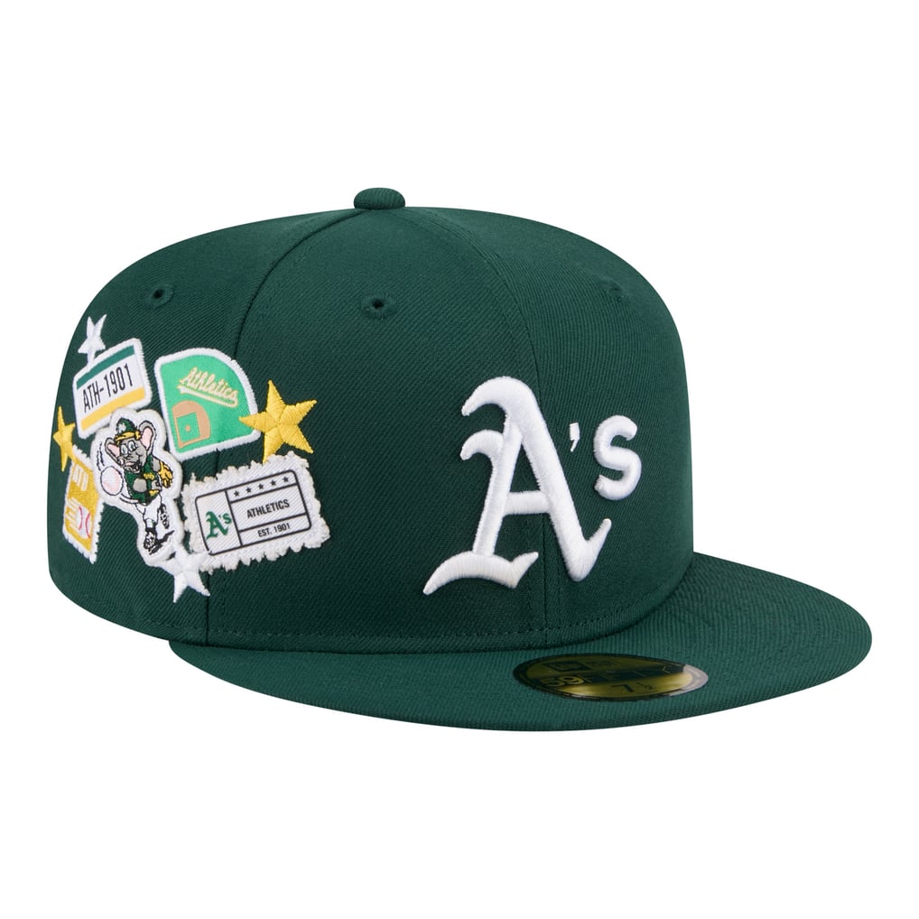  Athletics New Era City Patch 59FIFTY Fitted Hat - Green