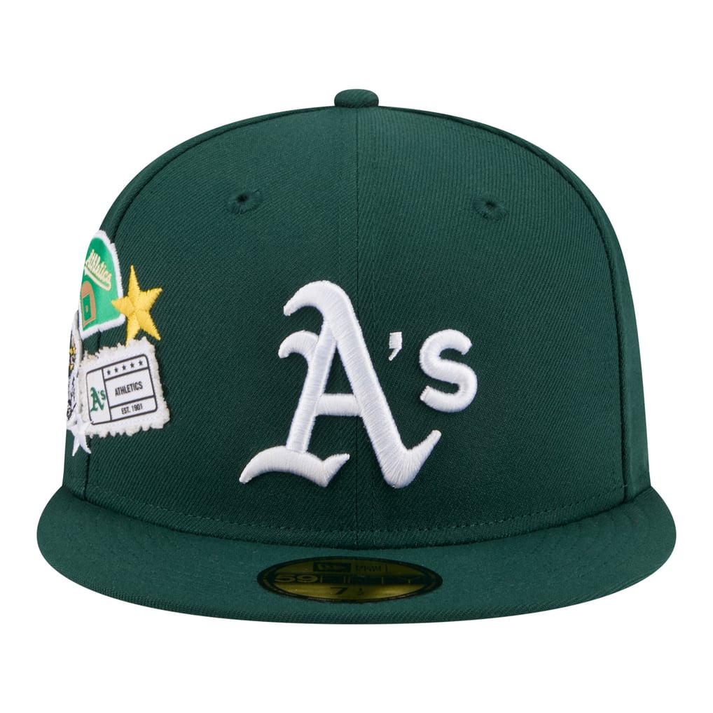  Athletics New Era City Patch 59FIFTY Fitted Hat - Green