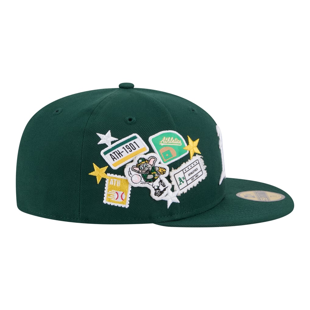  Athletics New Era City Patch 59FIFTY Fitted Hat - Green