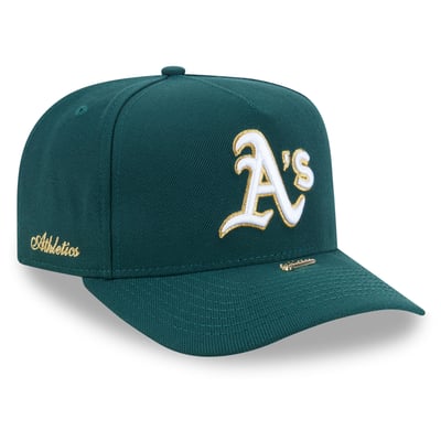 Athletics New Era Visor Pin 9FIFTY A-Frame Snapback Hat - Green