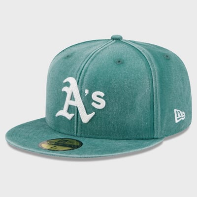  Athletics New Era Washed 59FIFTY Fitted Hat - Green