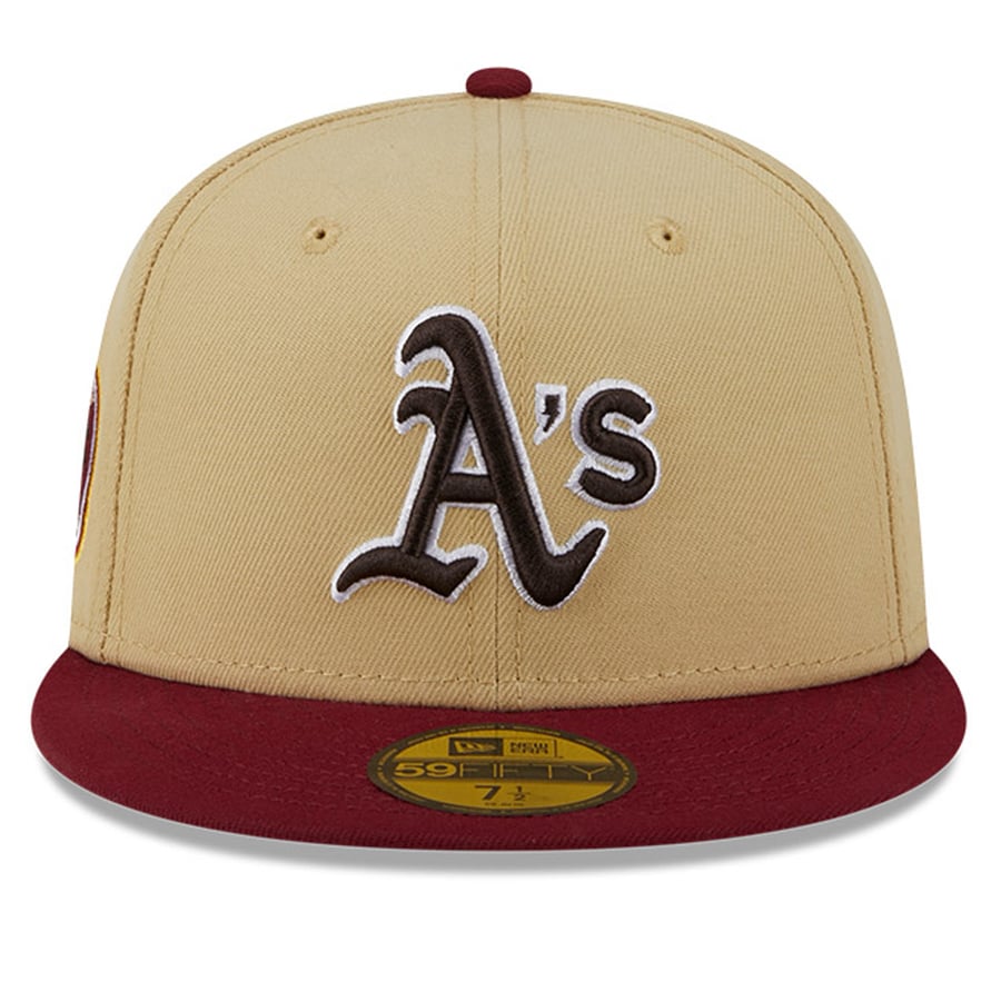 Men's Athletics New Era Vegas Gold/Cardinal 59FIFTY Fitted Hat