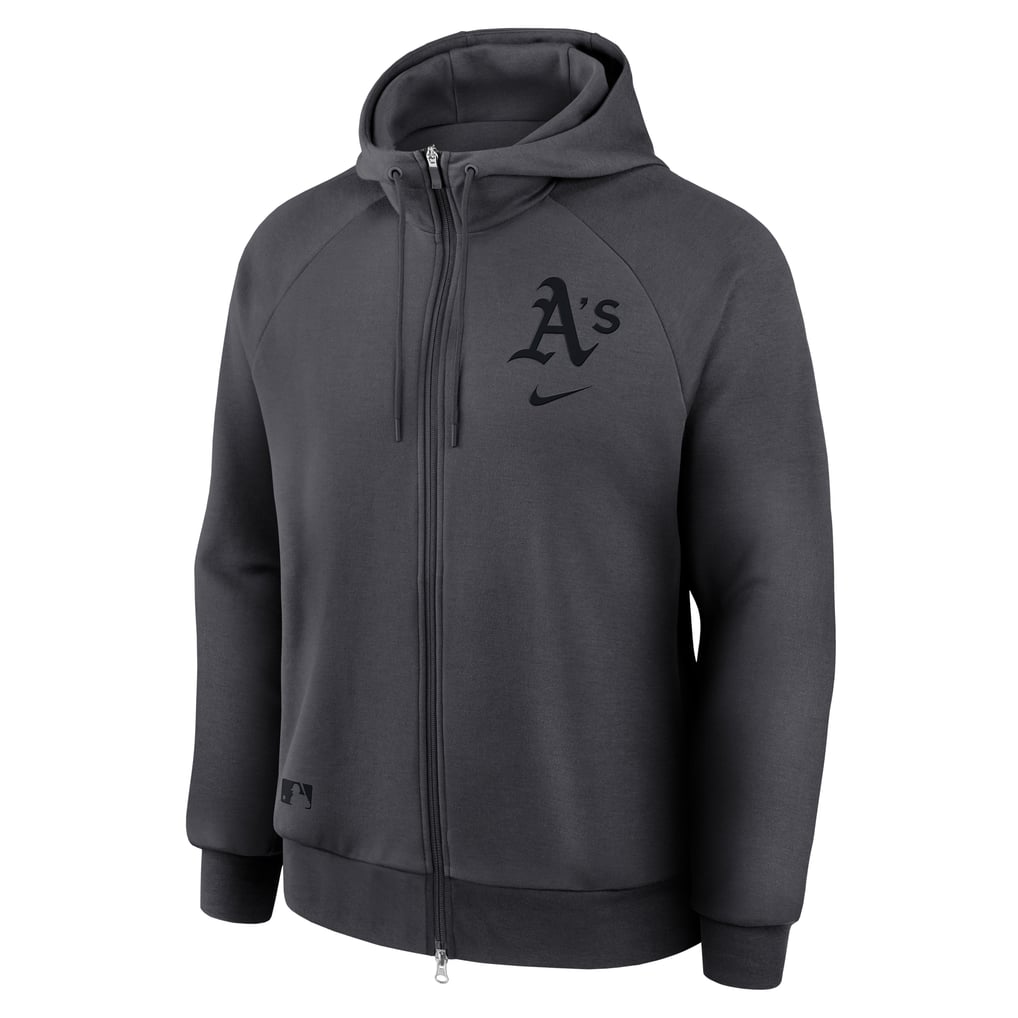 Athletics Nike Authentic Collection Player Raglan Dri-FIT Full-Zip Hoodie - Anthracite