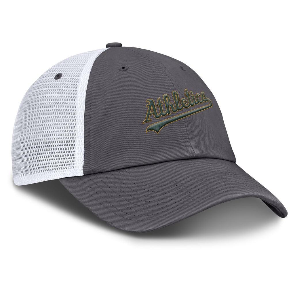 Athletics Nike Wordmark Club Adjustable Trucker Hat - Gray