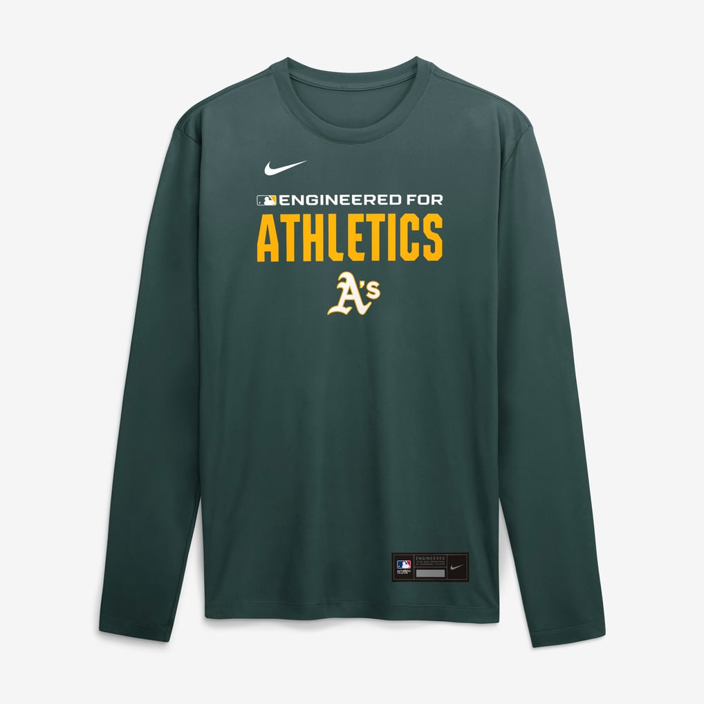 Athletics Nike Authentic Collection Legend Dri-FIT Long Sleeve T-Shirt - Green