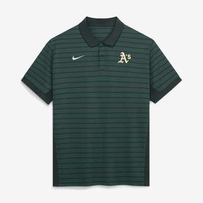Athletics Nike Authentic Collection Striped Victory Dri-FIT Polo - Green