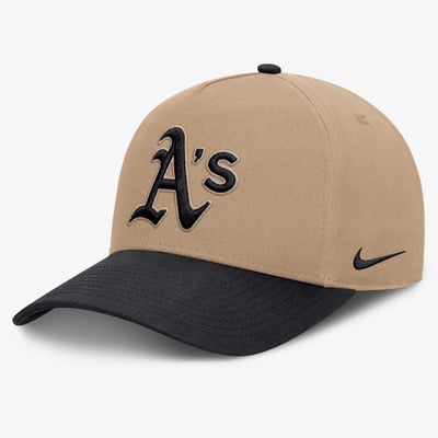 Athletics Nike Primetime Dri-FIT Pinched Crown Adjustable Hat - Natural/Black