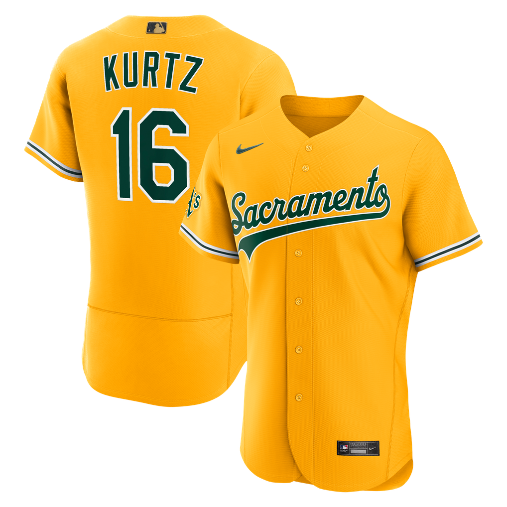 Nick Kurtz Athletics Nike MLB Awards Authentic Jersey - Gold