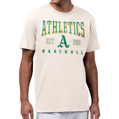  Athletics Starter Established Logo T-Shirt - Cream