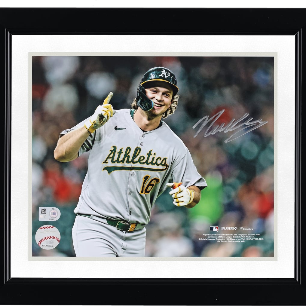Nick Kurtz Athletics Autographed Fanatics Authentic 8" x 10" 4-Home Run Game Photograph