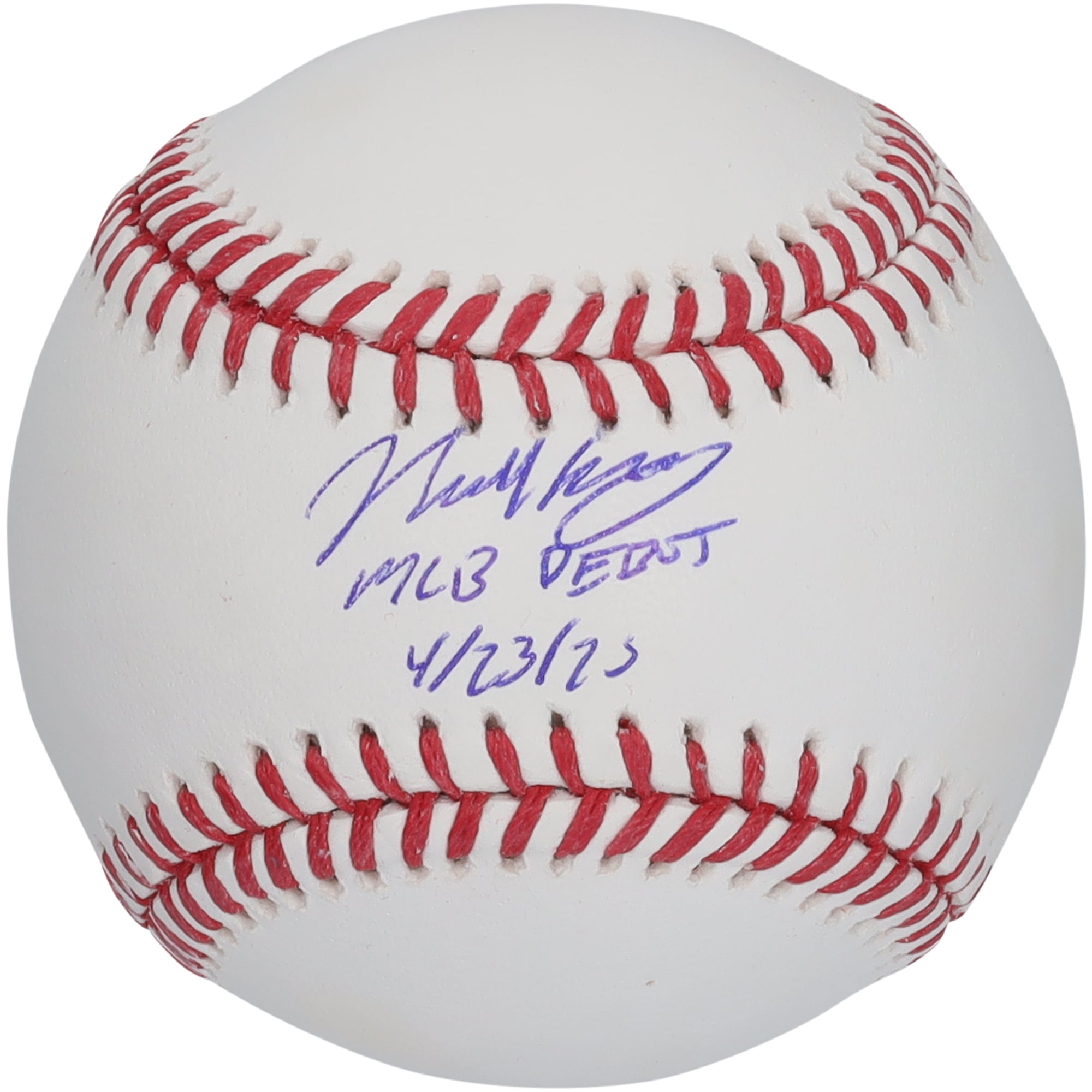 Nick Kurtz Athletics Autographed Fanatics Authentic Baseball with 