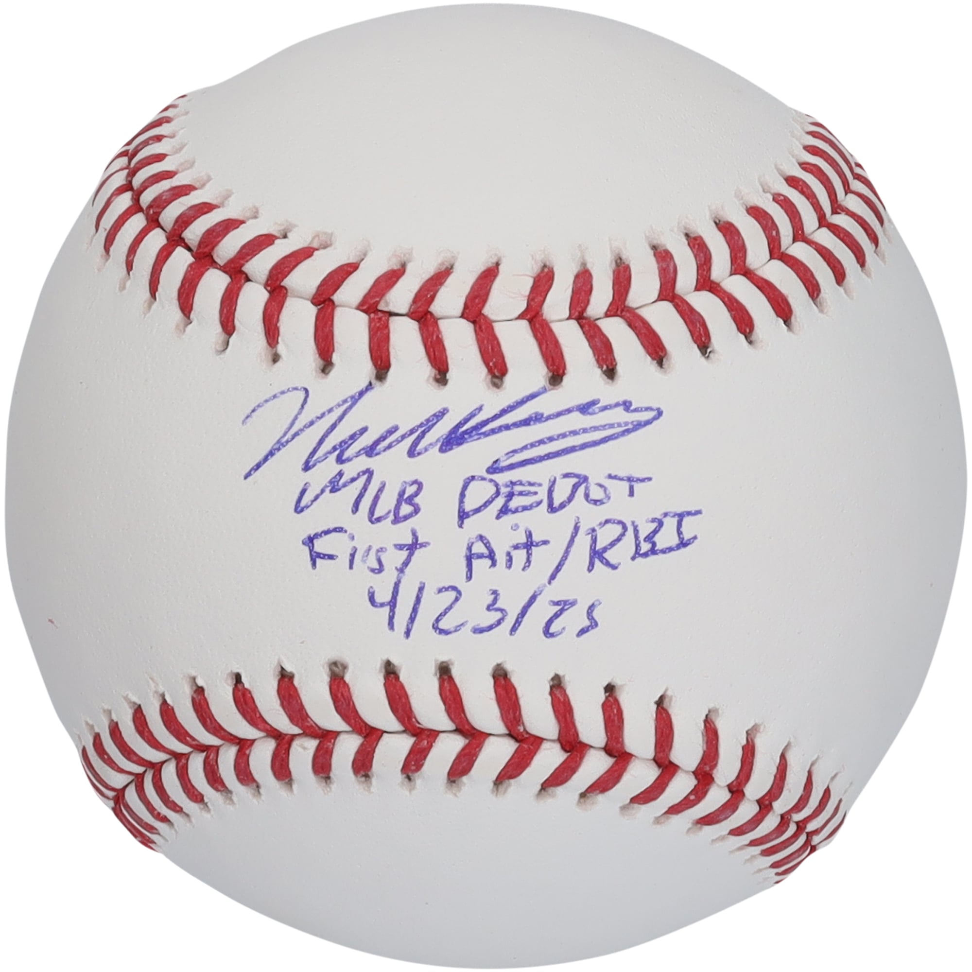 Nick Kurtz Athletics Autographed Fanatics Authentic Baseball with ...