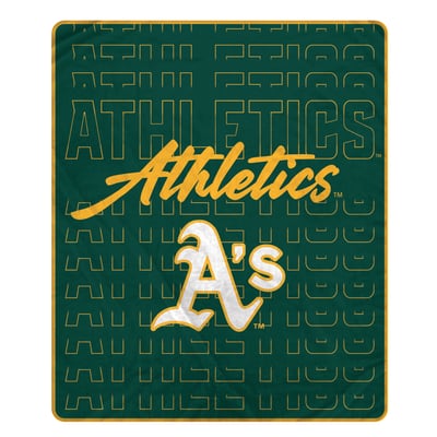 Athletics Pegasus Echo Script Fade 50" x 60" Ultra Soft Throw Blanket
