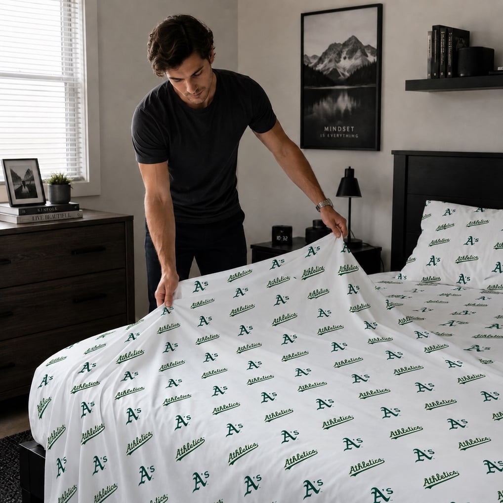 Athletics Pegasus Three-Piece Twin Sheet Set