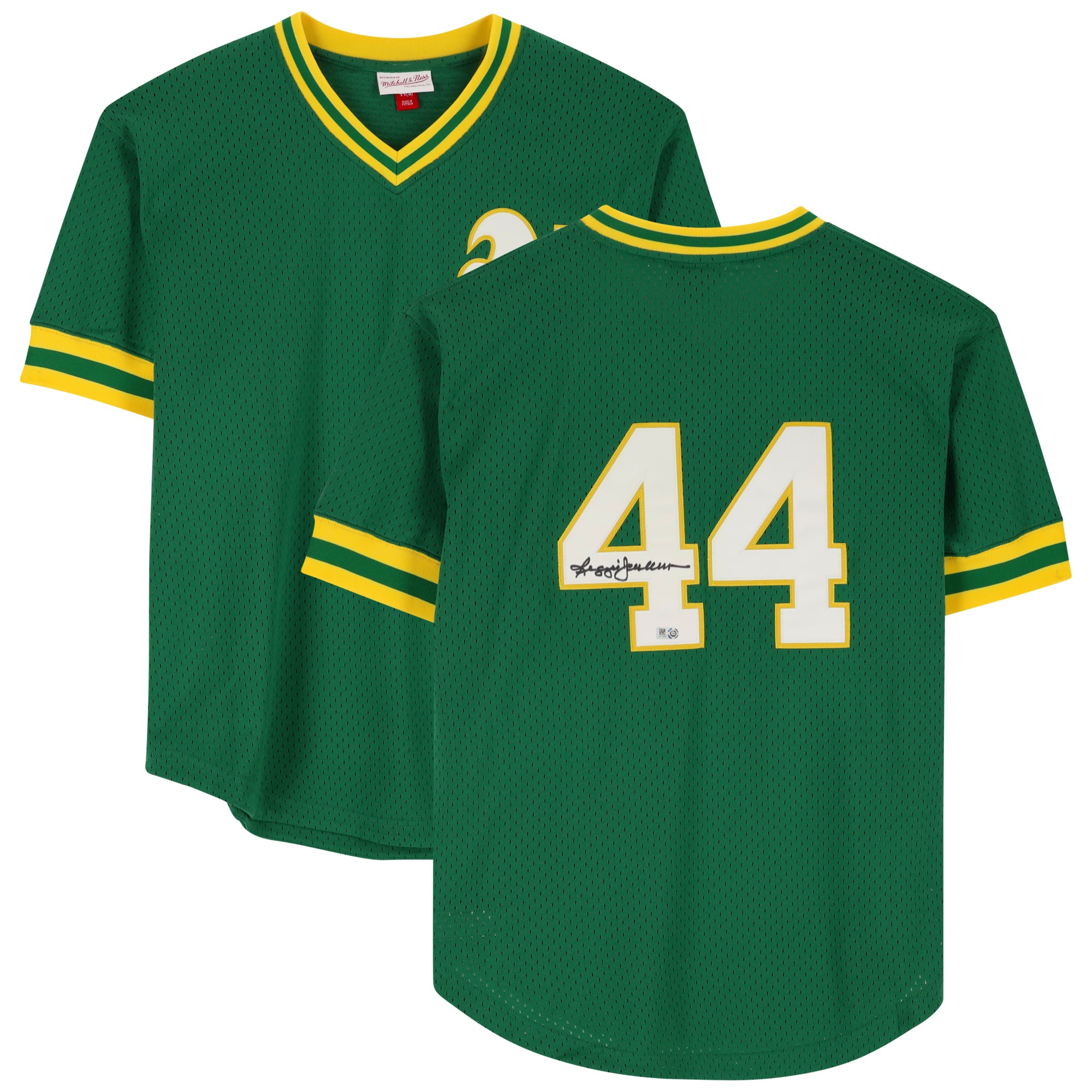 Reggie Jackson Athletics Fanatics Authentic Autographed Green 