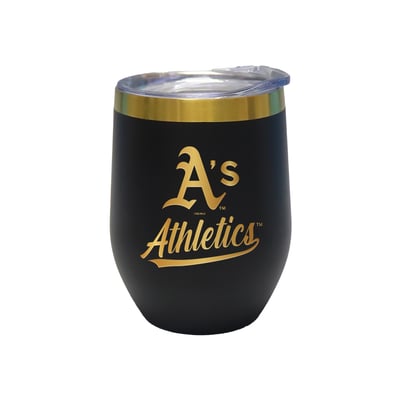 Athletics The Memory Company 12oz. Stainless Steel Gold Lettering Stemless Wine Tumbler