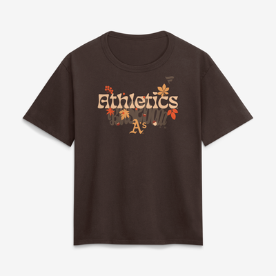 Athletics Women's Fall Leaves T-Shirt - Brown