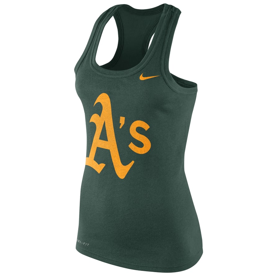 Women's Athletics Nike Green Racerback Dri-FIT Tank Top