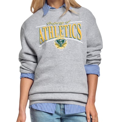 Athletics Starter Women's Arch Stripe Fleece Sweatshirt - Gray