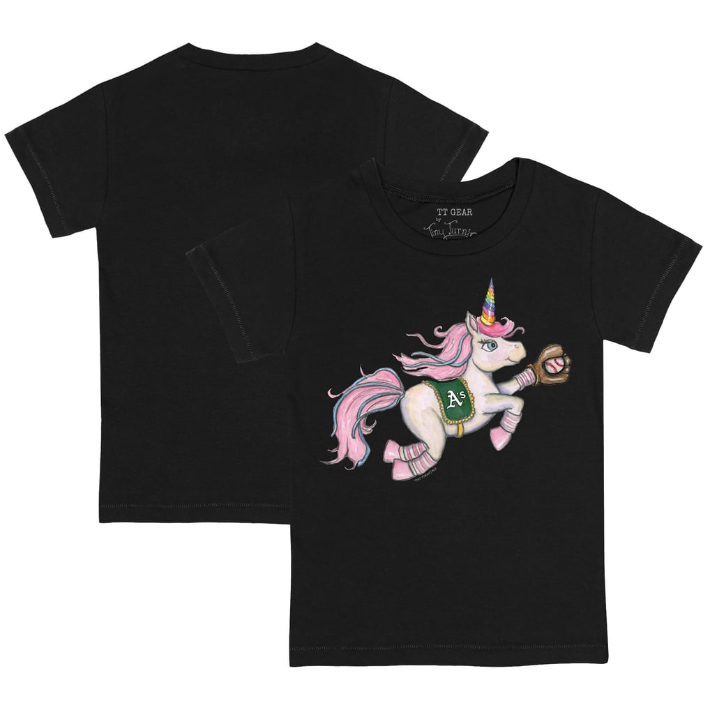 Athletics Tiny Turnip Youth Unicorn T-Shirt - Black