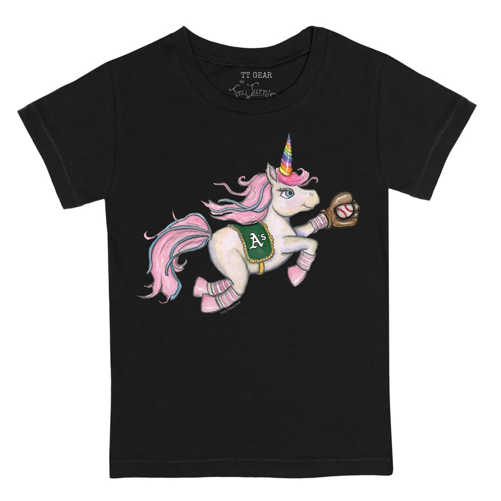 Athletics Tiny Turnip Youth Unicorn T-Shirt - Black