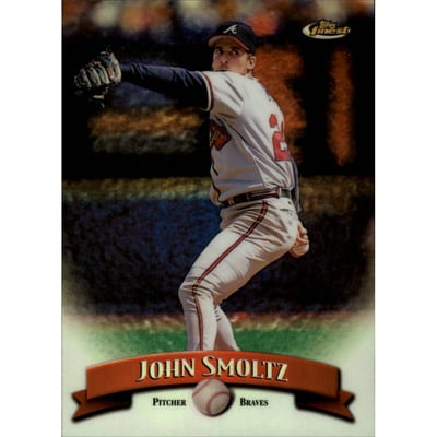 1998 Finest No-Protectors Refractors #170 John Smoltz