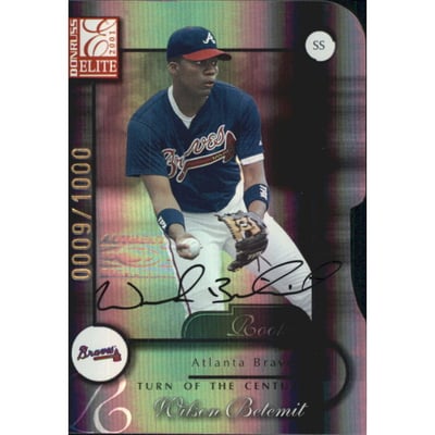 2001 Donruss Elite Turn of the Century Autographs #155 Wilson Betemit