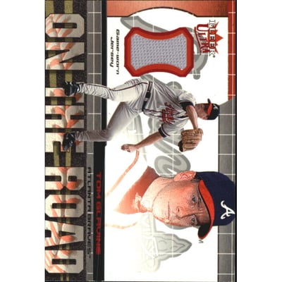 2002 Ultra On the Road Game Jersey #14 Tom Glavine
